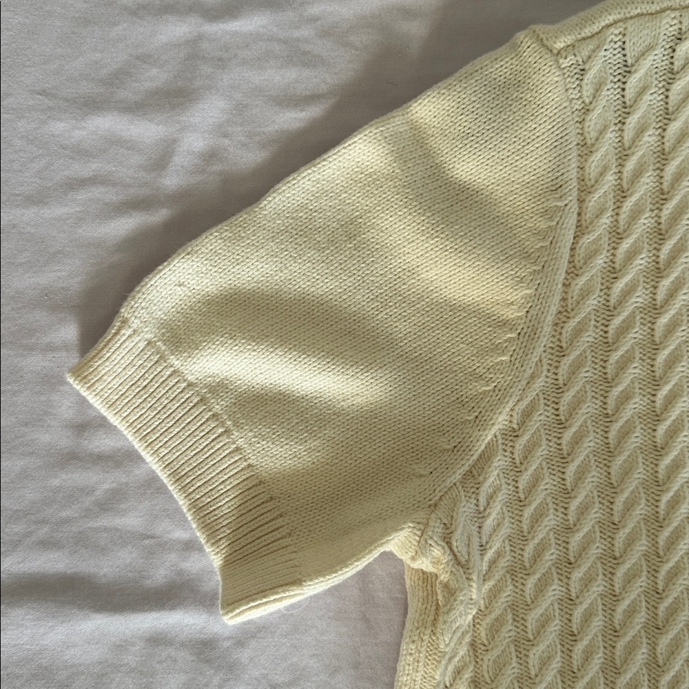 MICHAEL Michael Kors Cream Cable Knit Sweater - Picture 3 of 7